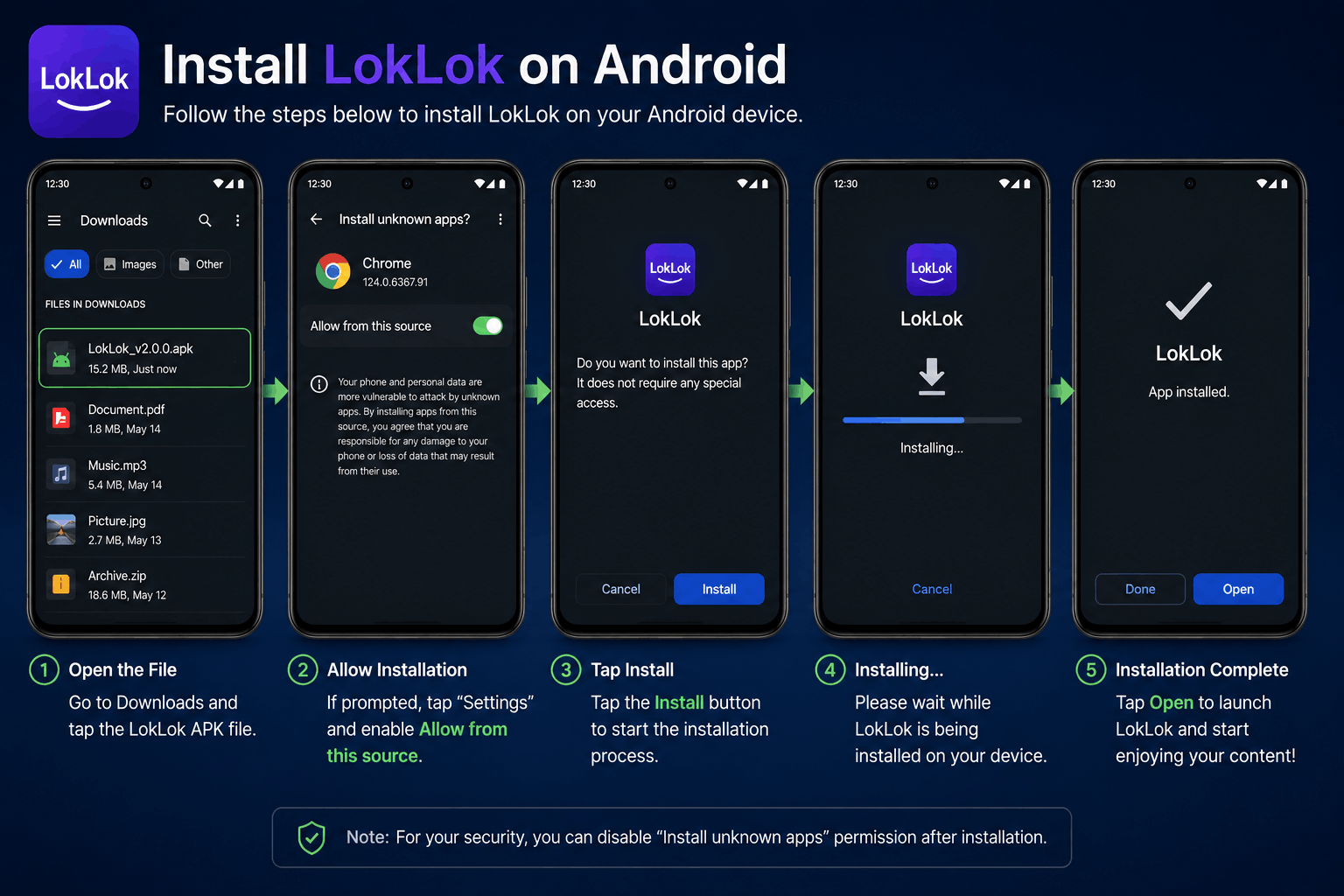 Install LokLok Mod APK
