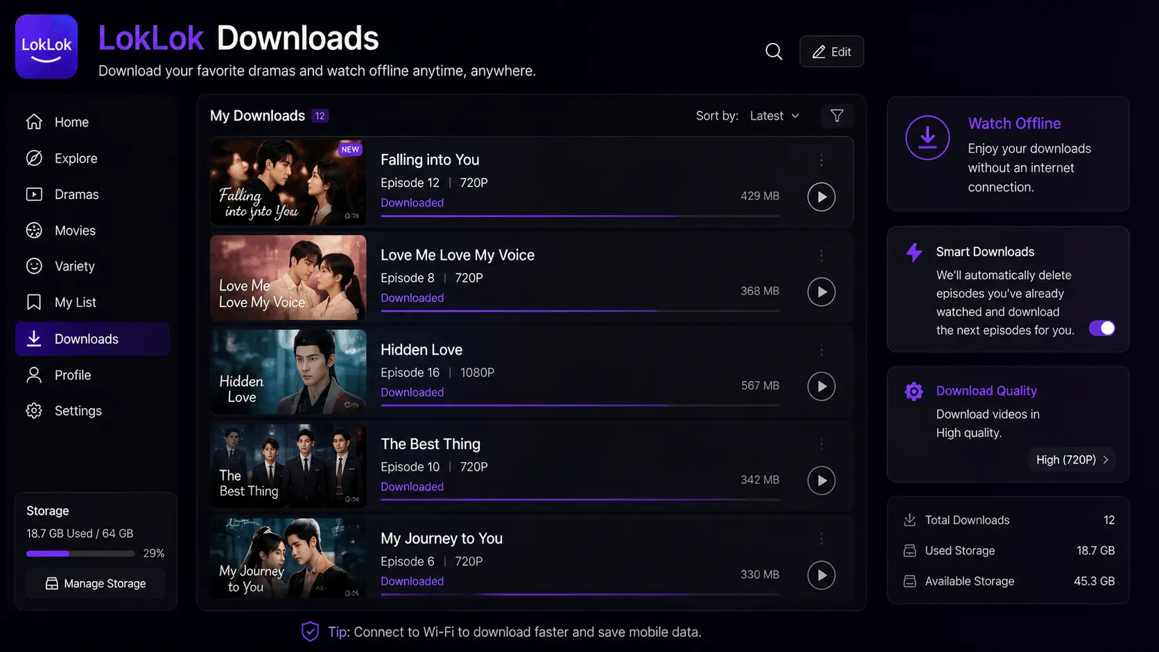 LokLok Offline Downloads