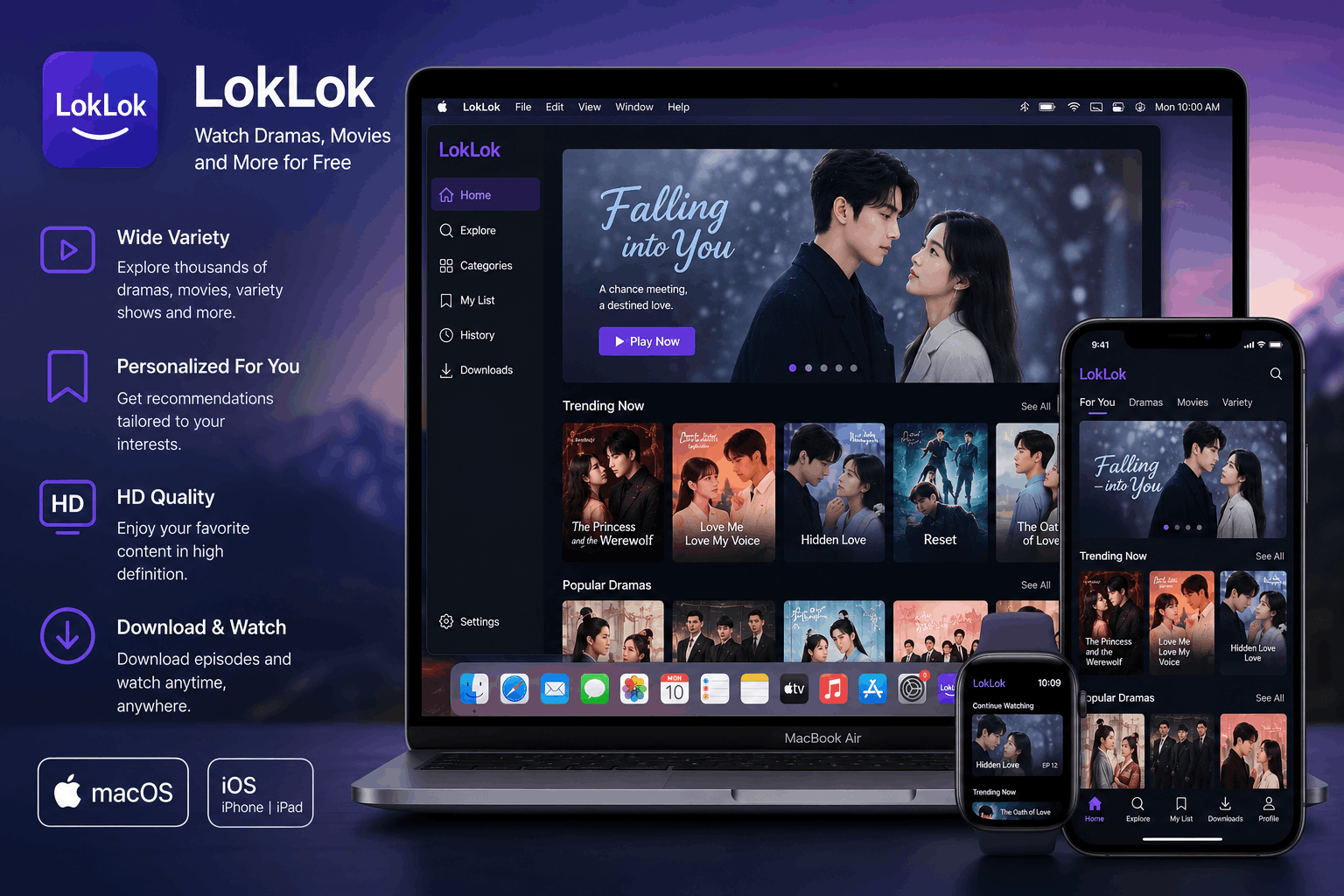 LokLok on MacOS and iOS