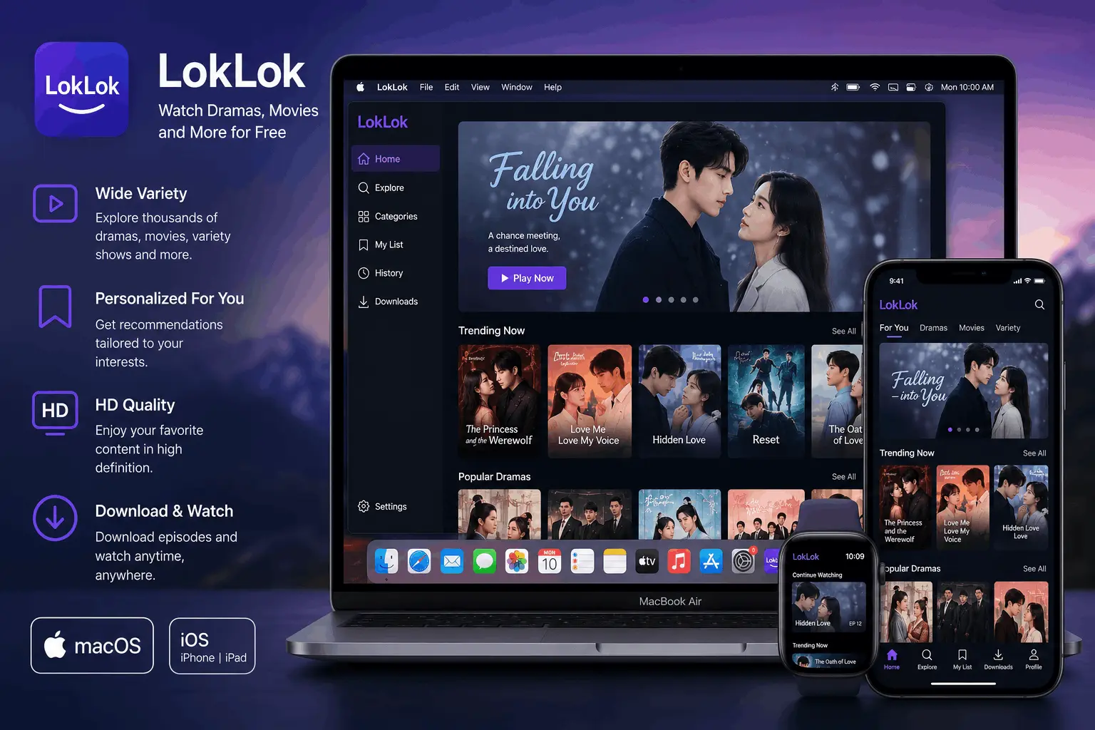 LokLok on MacOS and iOS